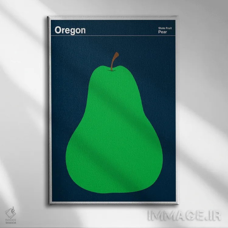 تابلو مینیمال پوسترهای ایالتی ۱۶ اثر پرینت کالکشن - نمای روبهرو روی دیوار