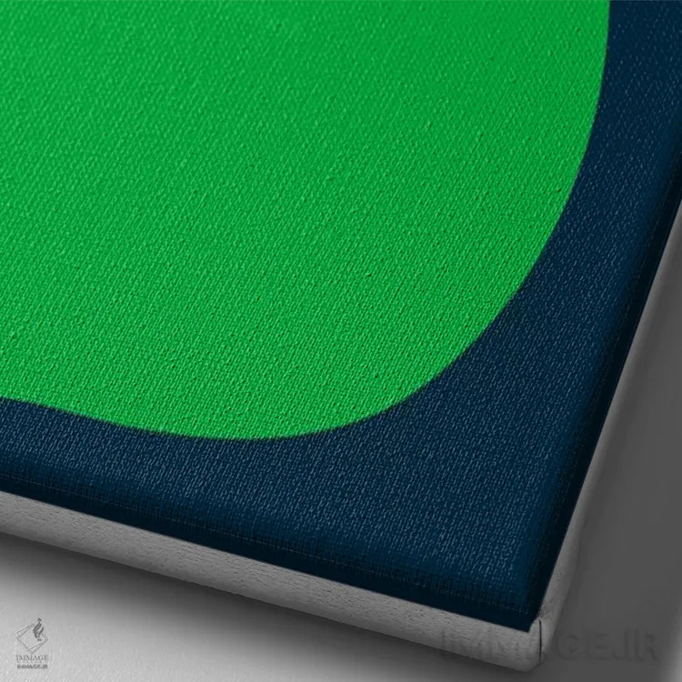 تابلو مینیمال پوسترهای ایالتی ۱۶ اثر پرینت کالکشن - نمای نزدیک بافت بوم