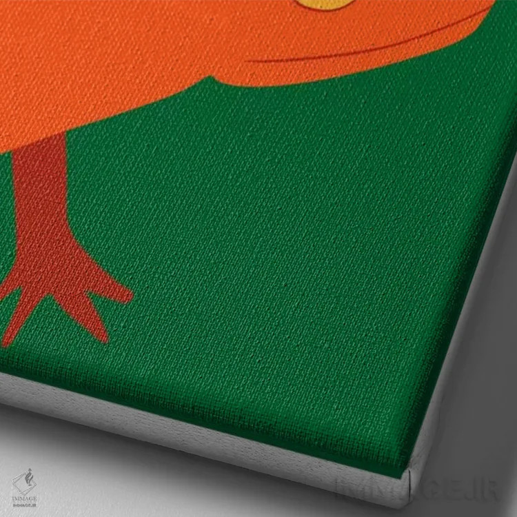 تابلو دکوراتیو پوسترهای ایالتی نیوهمپشایر اثر پرینت کالکشن - نمای نزدیک بافت بوم