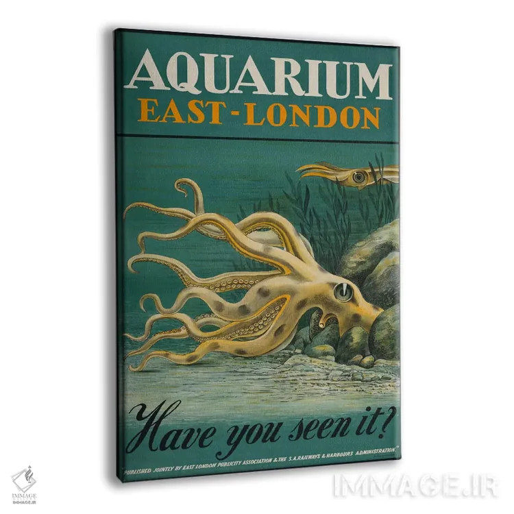 تابلو دکوراتیو آکواریوم، شرق لندن اثر پرینت کالکشن - نمای پرسپکتیو محصول
