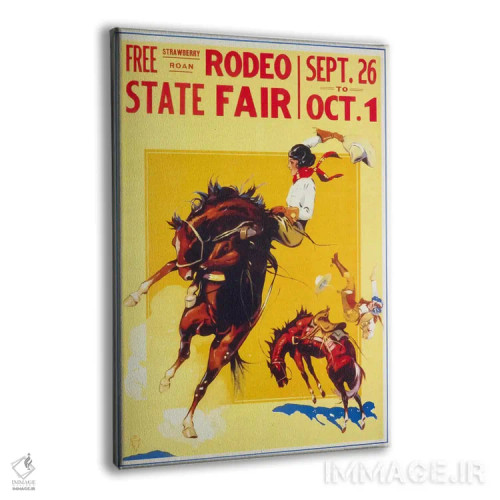 تابلو دکوراتیو جشنواره دولتی رودئو، روآن، دو دختر گاوچران اثر پرینت کالکشن - نمای پرسپکتیو محصول