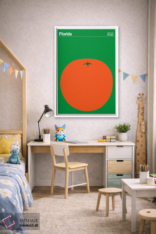 تابلو مینیمال پوسترهای ایالتی فلوریدا اثر پرینت کالکشن - D1W