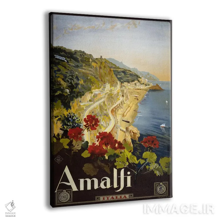 تابلو دکوراتیو آمالفی اثر پرینت کالکشن - نمای پرسپکتیو محصول