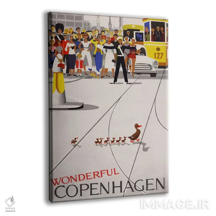 تابلو دکوراتیو کپنهاگ شگفت انگیز اثر پرینت کالکشن - نمای پرسپکتیو محصول