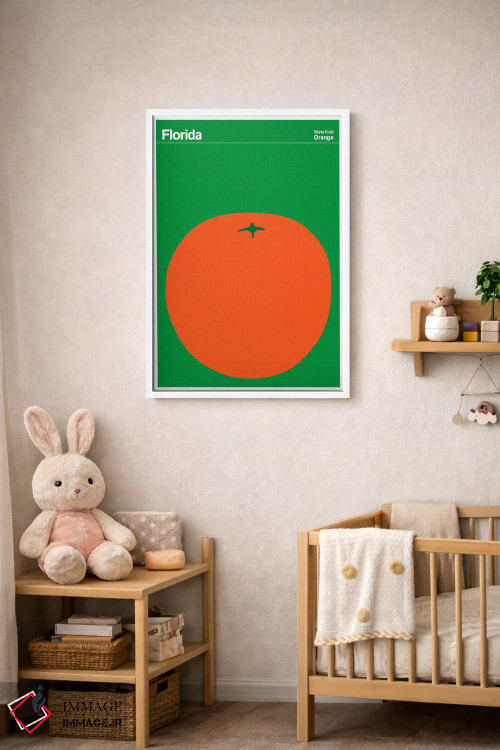 تابلو مینیمال پوسترهای ایالتی فلوریدا اثر پرینت کالکشن - D3W