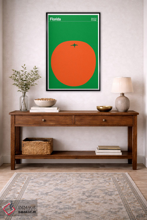 تابلو مینیمال پوسترهای ایالتی فلوریدا اثر پرینت کالکشن - D5B