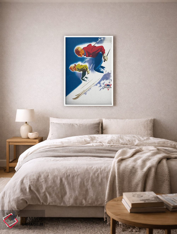 تابلو دکوراتیو جانتزن اثر بایندر مرد و زن، اسکی ۱۹۴۷ - D5W