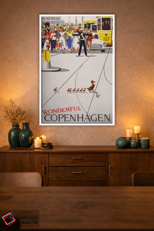 تابلو دکوراتیو کپنهاگ شگفت انگیز اثر پرینت کالکشن - D1W