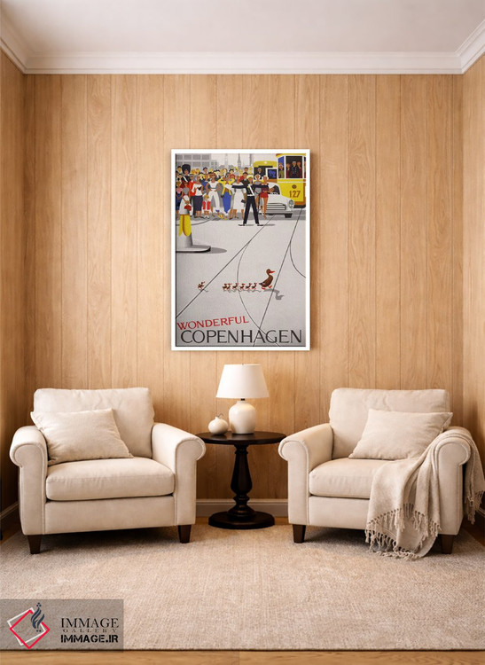 تابلو دکوراتیو کپنهاگ شگفت انگیز اثر پرینت کالکشن - D2W