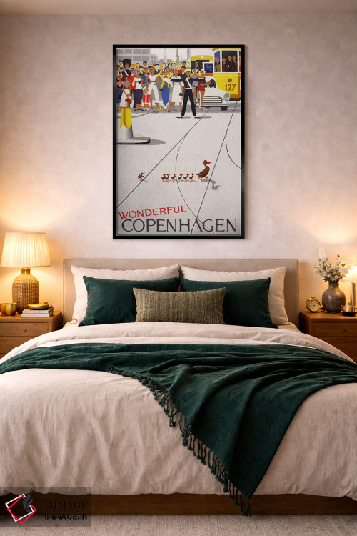 تابلو دکوراتیو کپنهاگ شگفت انگیز اثر پرینت کالکشن - D3B