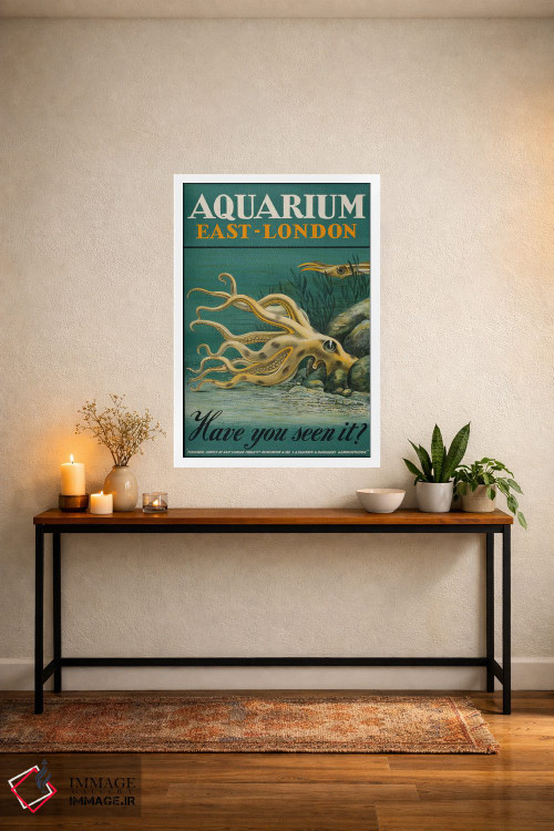 تابلو دکوراتیو آکواریوم، شرق لندن اثر پرینت کالکشن - D3W