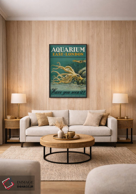 تابلو دکوراتیو آکواریوم، شرق لندن اثر پرینت کالکشن - D2B
