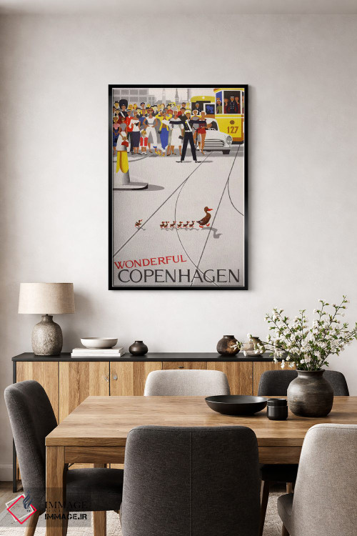 تابلو دکوراتیو کپنهاگ شگفت انگیز اثر پرینت کالکشن - D4B