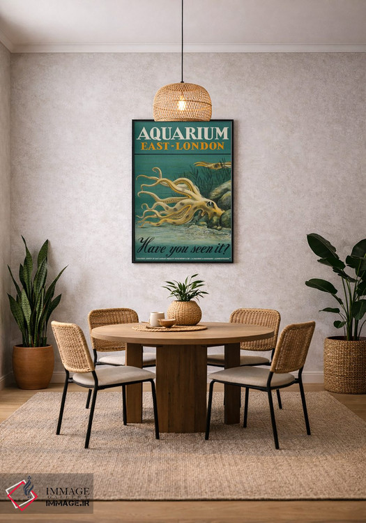 تابلو دکوراتیو آکواریوم، شرق لندن اثر پرینت کالکشن - D4B