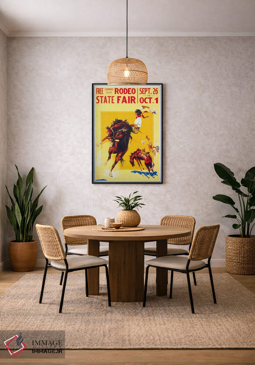 تابلو دکوراتیو جشنواره دولتی رودئو، روآن، دو دختر گاوچران اثر پرینت کالکشن - D6B