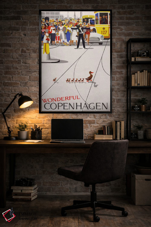 تابلو دکوراتیو کپنهاگ شگفت انگیز اثر پرینت کالکشن - D5B