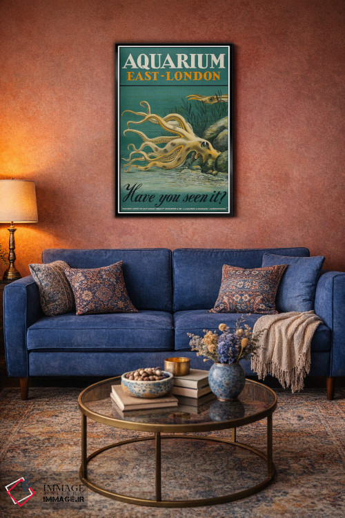 تابلو دکوراتیو آکواریوم، شرق لندن اثر پرینت کالکشن - D5B