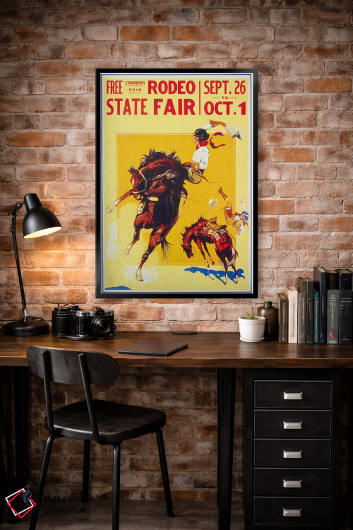 تابلو دکوراتیو جشنواره دولتی رودئو، روآن، دو دختر گاوچران اثر پرینت کالکشن - D5B