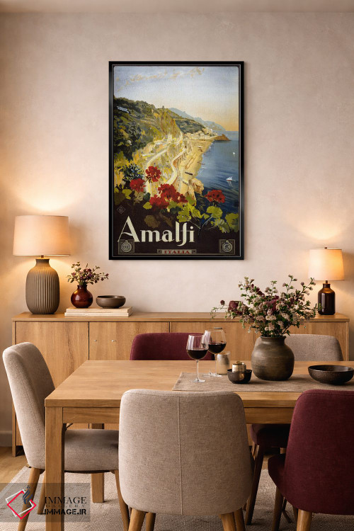 تابلو دکوراتیو آمالفی اثر پرینت کالکشن - D5B