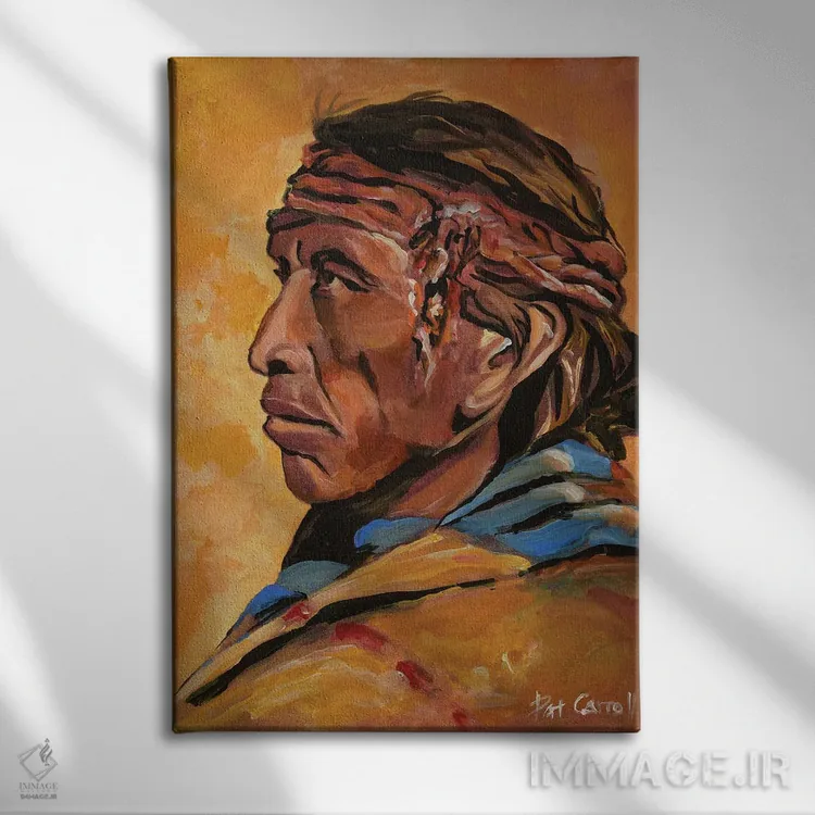 تابلو دکوراتیو پیر نواجو اثر پاتریشیا کارول - نمای روبهرو روی دیوار