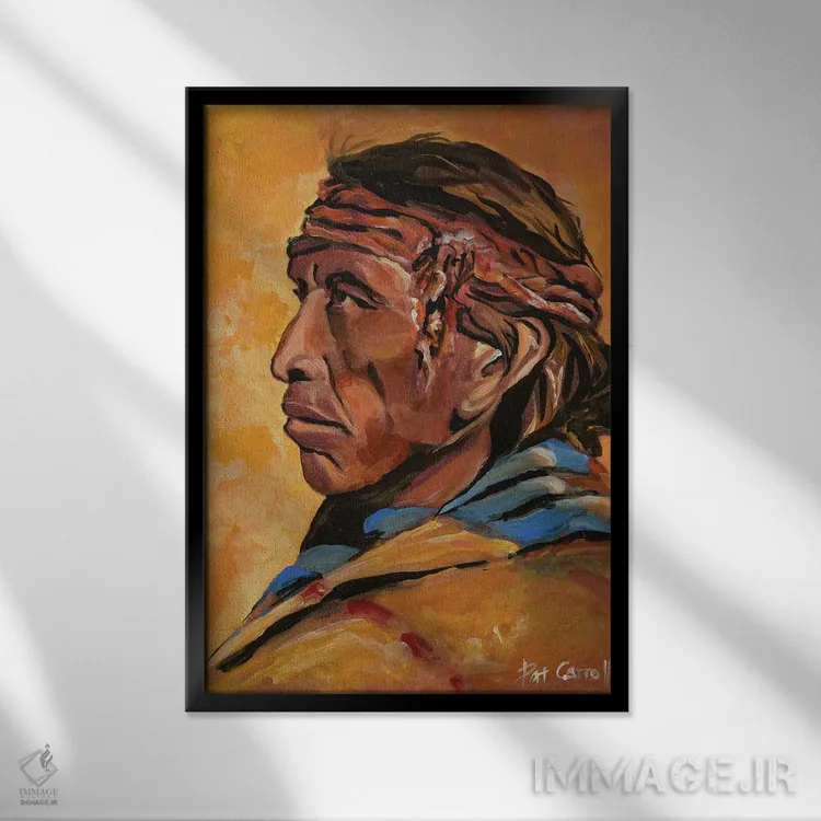 تابلو دکوراتیو پیر نواجو اثر پاتریشیا کارول - نمای قابدار مشکی