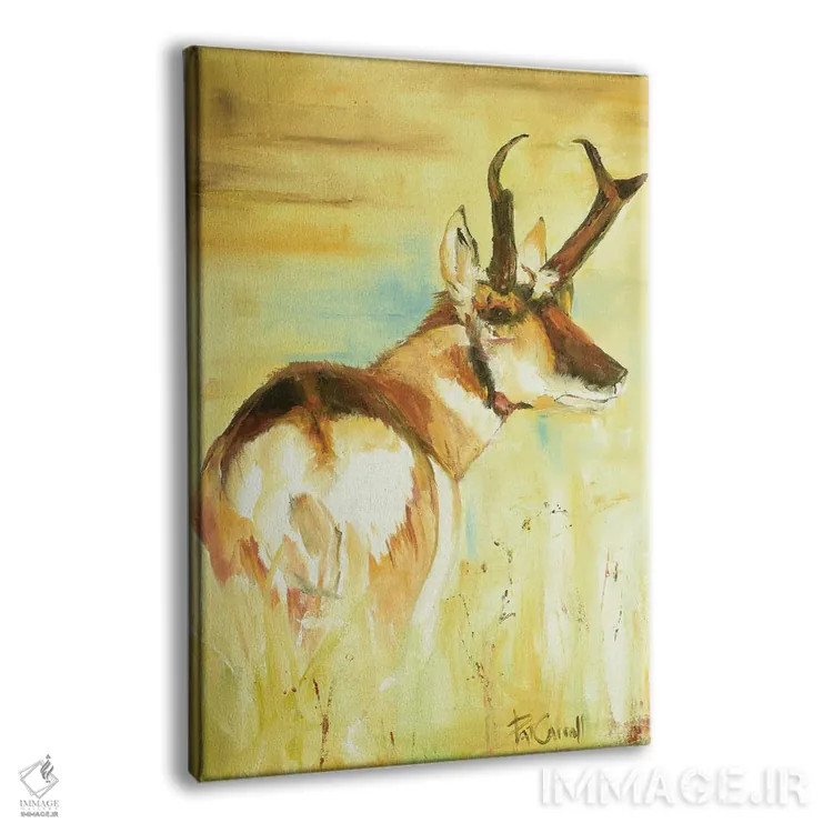 تابلو دکوراتیو گونگ گوزن اثر پاتریشیا کارول - نمای پرسپکتیو محصول