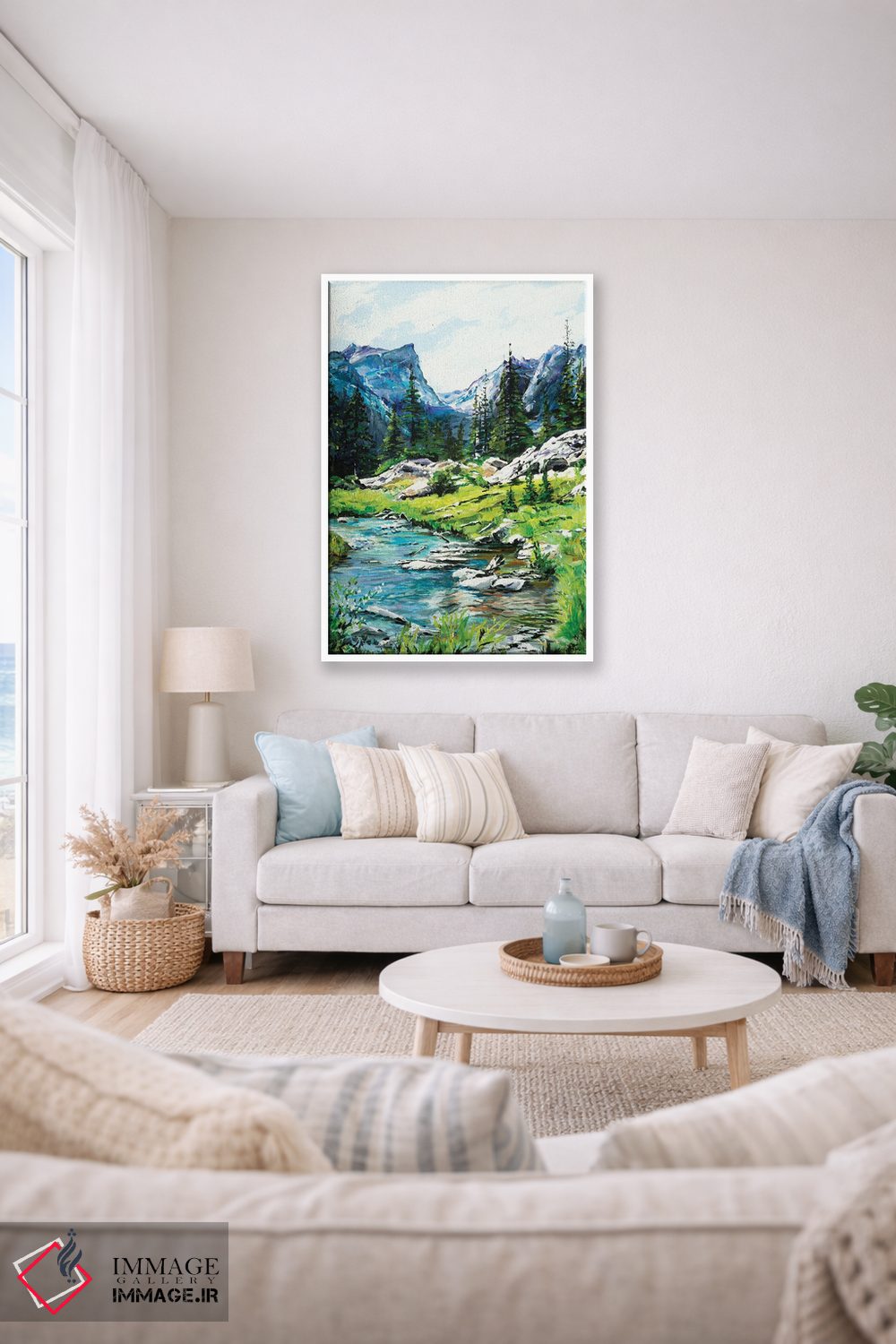 تابلو دکوراتیو پیچ وخم کوهستانی اثر پاتریشیا کارول - D1W