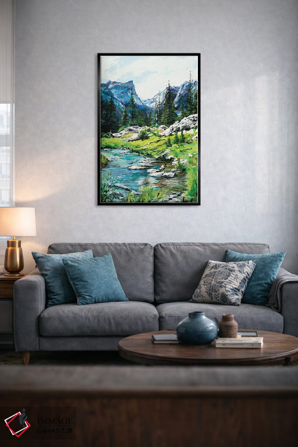 تابلو دکوراتیو پیچ وخم کوهستانی اثر پاتریشیا کارول - D5B