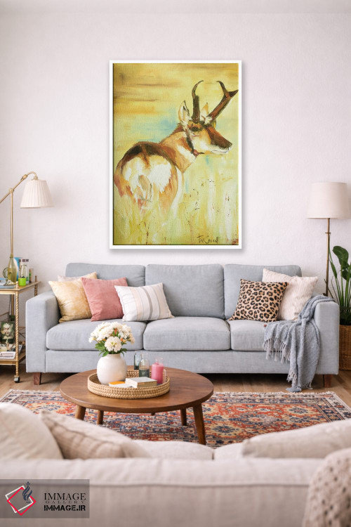 تابلو دکوراتیو گونگ گوزن اثر پاتریشیا کارول - D1W