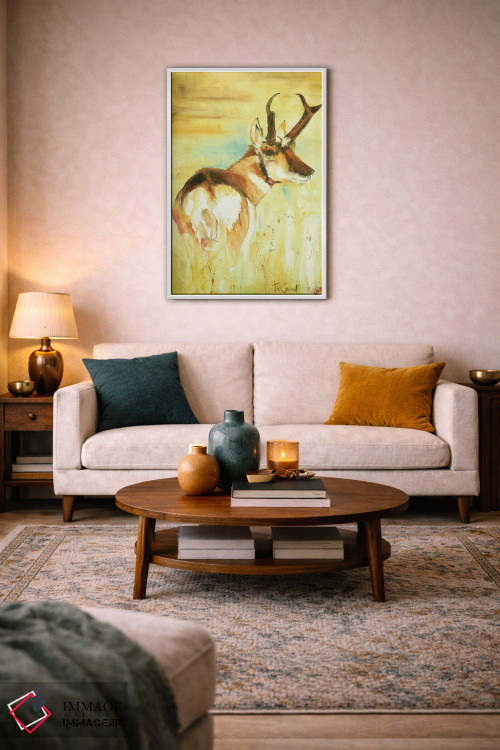 تابلو دکوراتیو گونگ گوزن اثر پاتریشیا کارول - D3W