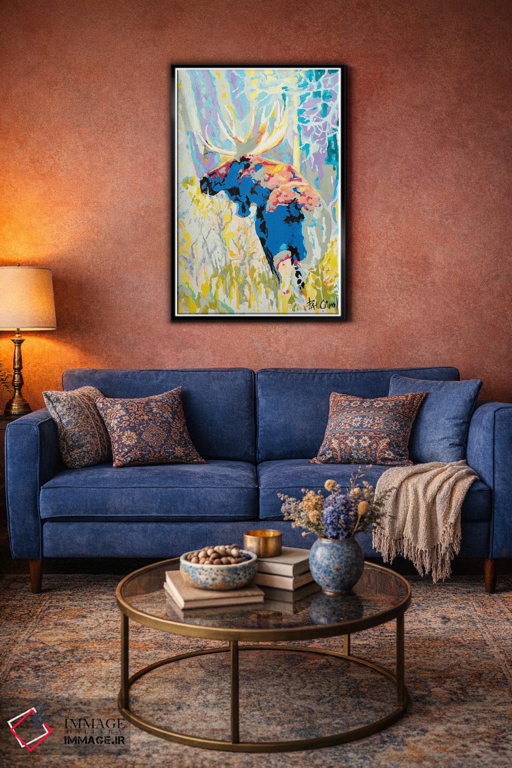 تابلو دکوراتیو استتار گوزن شمالی اثر پاتریشیا کارول - D4B