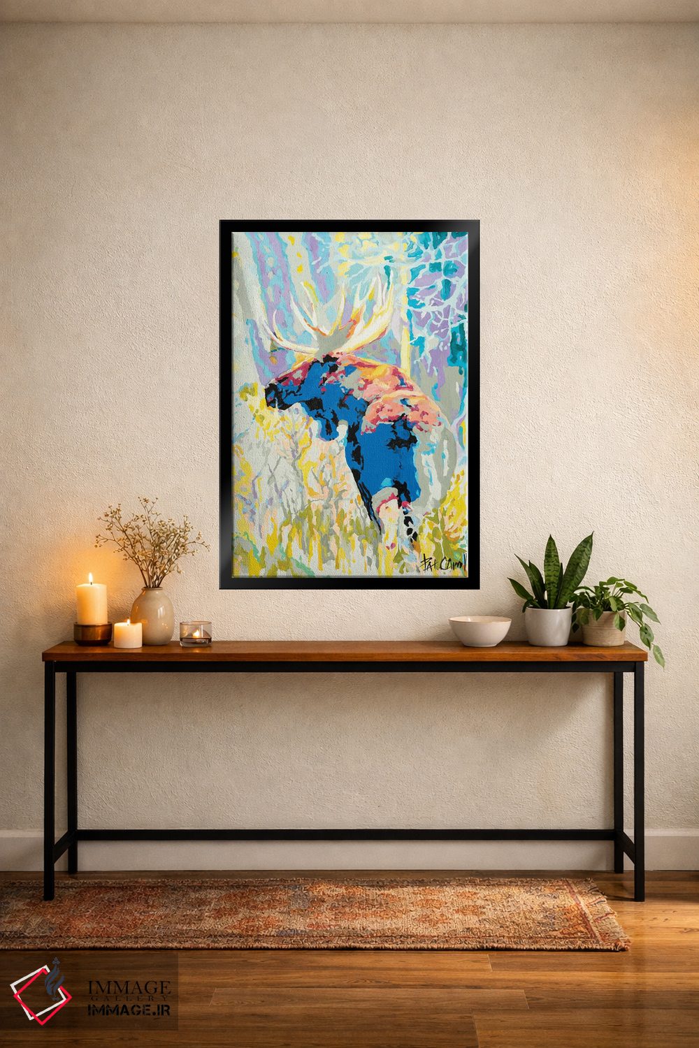 تابلو دکوراتیو استتار گوزن شمالی اثر پاتریشیا کارول - D5B