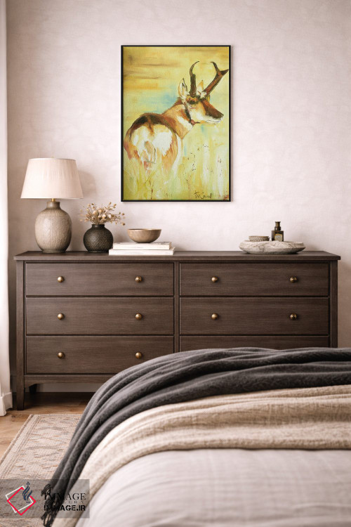 تابلو دکوراتیو گونگ گوزن اثر پاتریشیا کارول - D5B