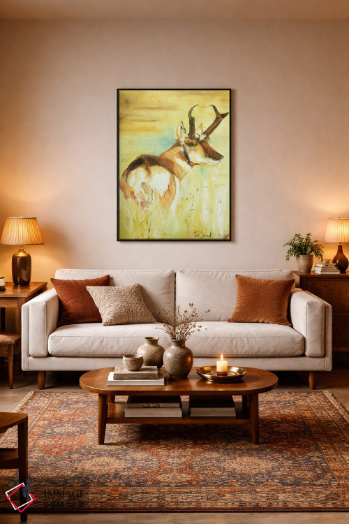 تابلو دکوراتیو گونگ گوزن اثر پاتریشیا کارول - D4B