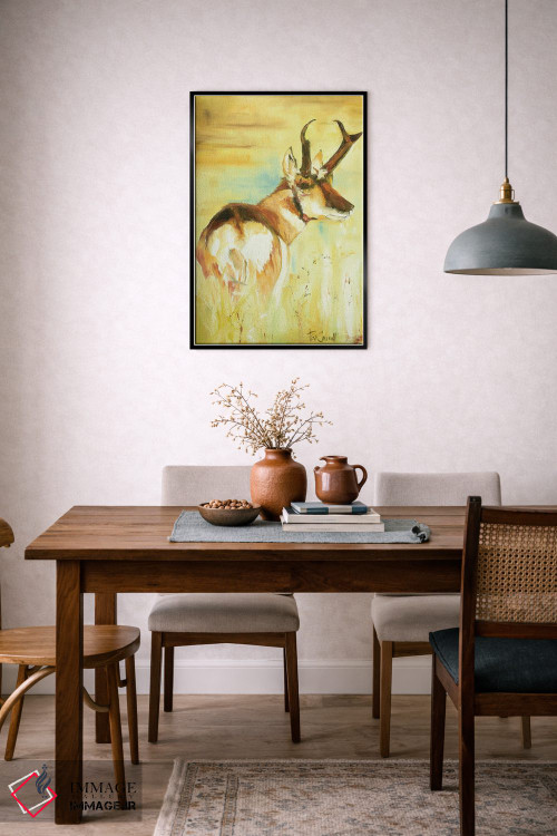 تابلو دکوراتیو گونگ گوزن اثر پاتریشیا کارول - D6B