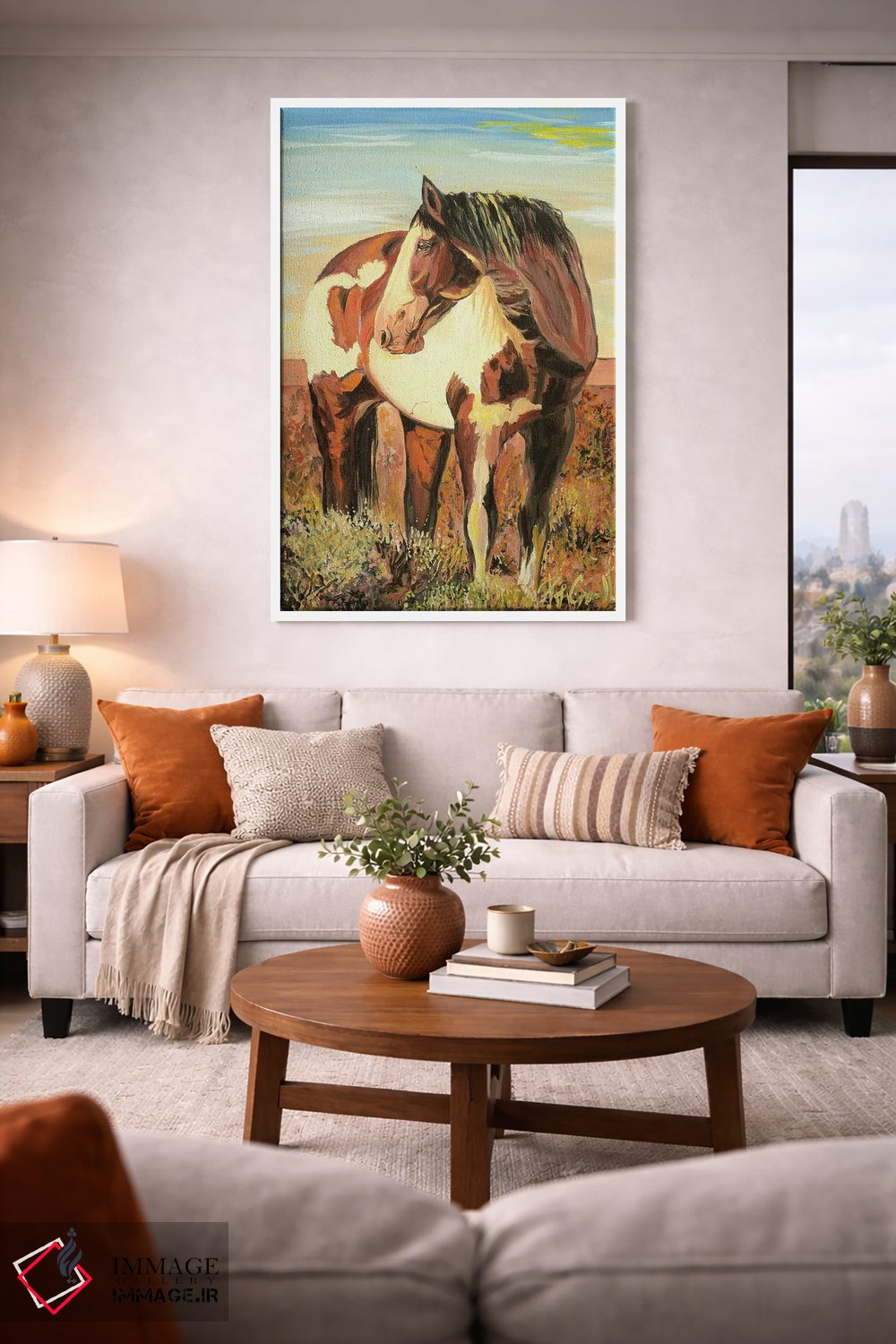 تابلو دکوراتیو اسب نقاشی شده اثر پاتریشیا کارول - D1W