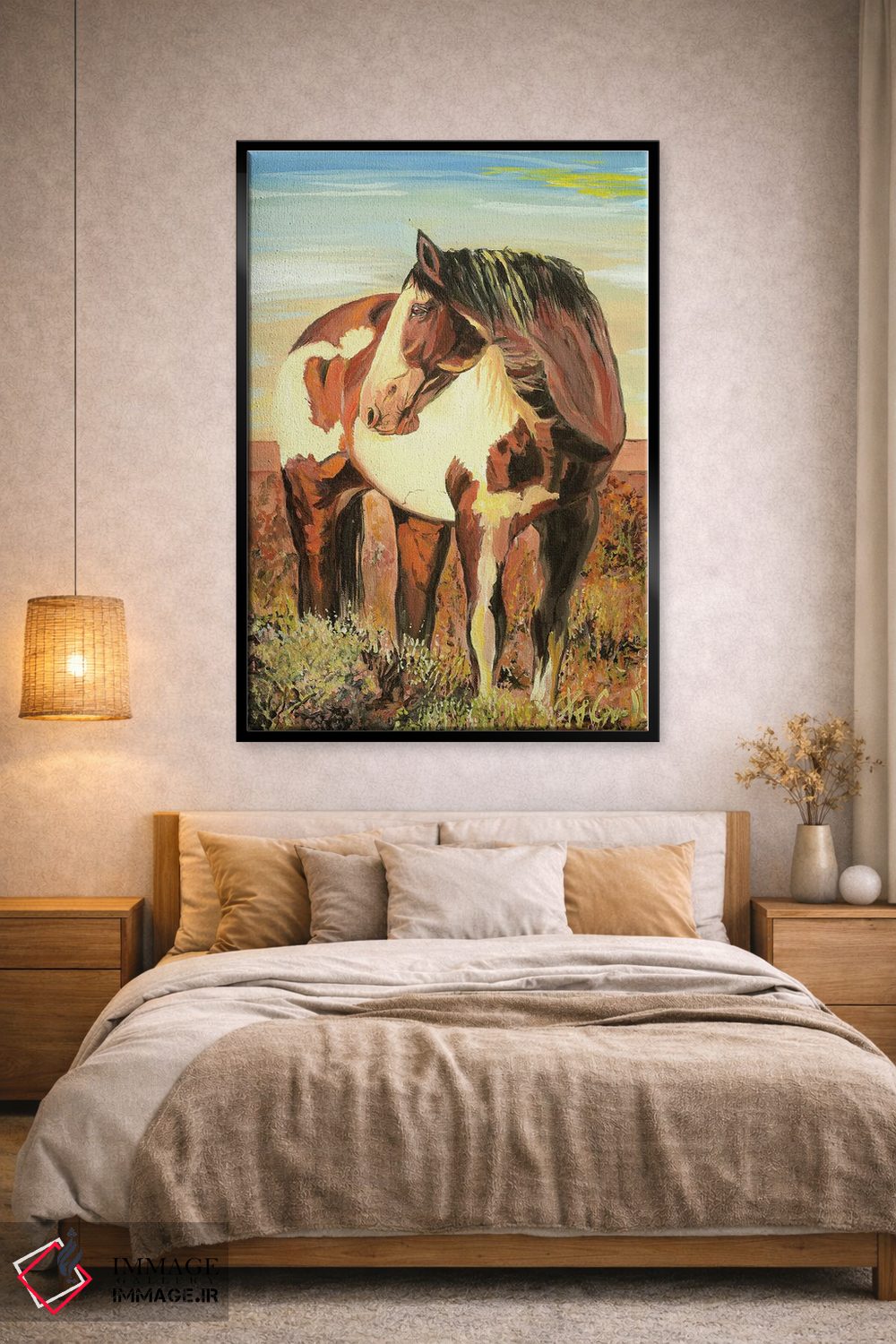 تابلو دکوراتیو اسب نقاشی شده اثر پاتریشیا کارول - D2B