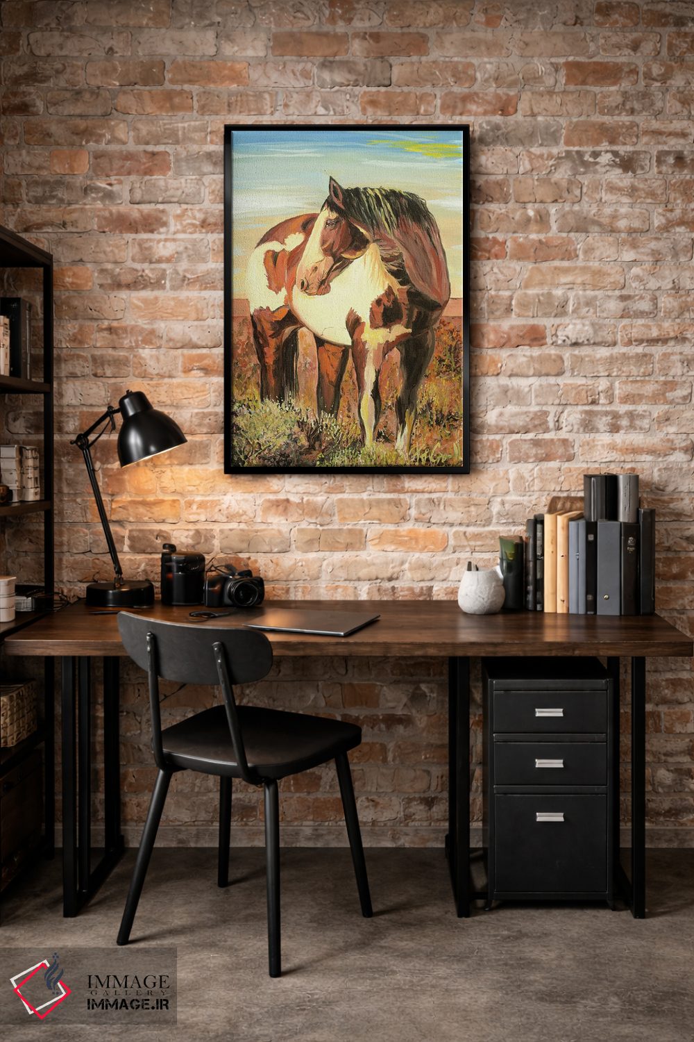تابلو دکوراتیو اسب نقاشی شده اثر پاتریشیا کارول - D5B