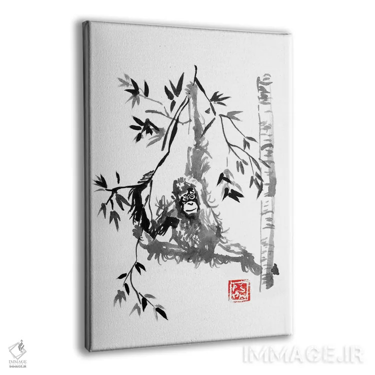 تابلو دکوراتیو بازی کردن اثر پشان - نمای پرسپکتیو محصول