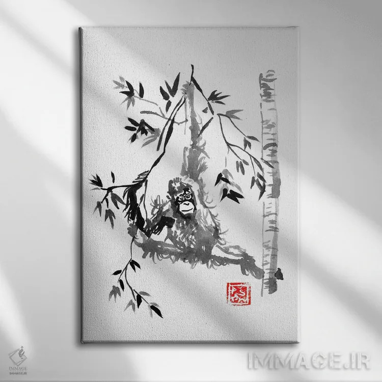 تابلو دکوراتیو بازی کردن اثر پشان - نمای روبهرو روی دیوار