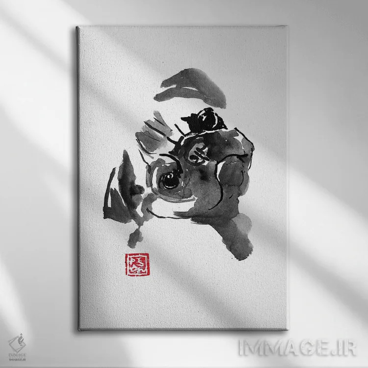 تابلو دکوراتیو چی؟ اثر پشان - نمای روبهرو روی دیوار