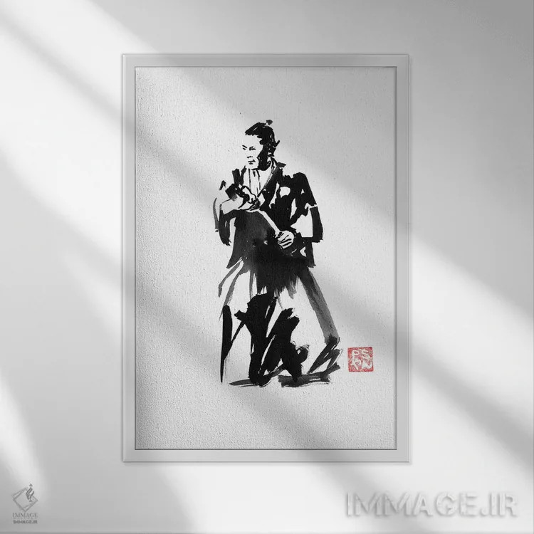 تابلو دکوراتیو یوجیمبو اثر پشان - نمای قابدار سفید