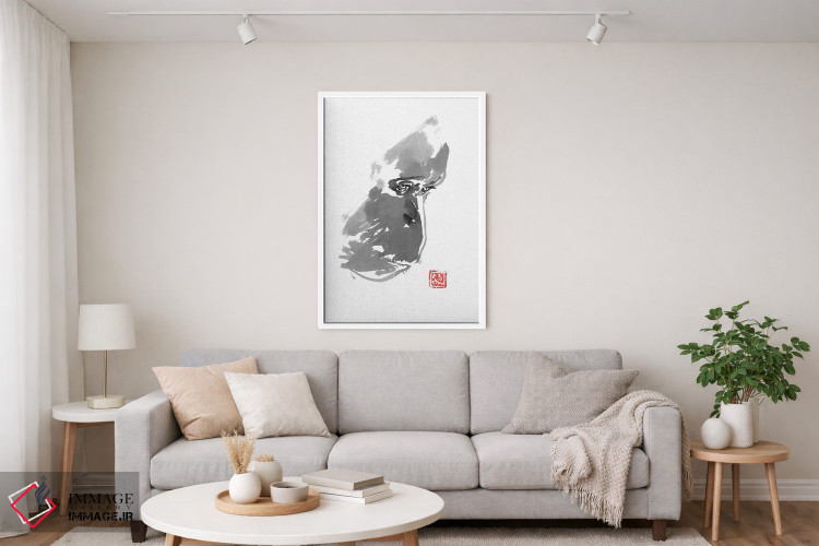 تابلو دکوراتیو اورانگوتان غمگین اثر پشان - D4W