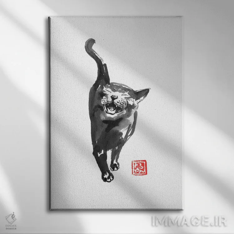 تابلو دکوراتیو می خواهم بیرون بروم اثر پشان - نمای روبهرو روی دیوار