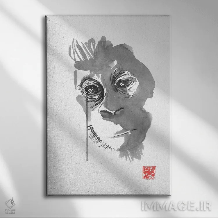تابلو دکوراتیو بورنئو ۲ اثر پشان - نمای روبهرو روی دیوار