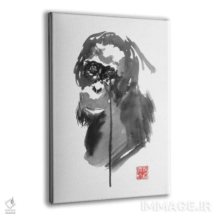 تابلو دکوراتیو بورنئو ۴ اثر پشان - نمای پرسپکتیو محصول