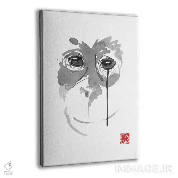 تابلو دکوراتیو بورنئو ۳ اثر پشان - نمای پرسپکتیو محصول