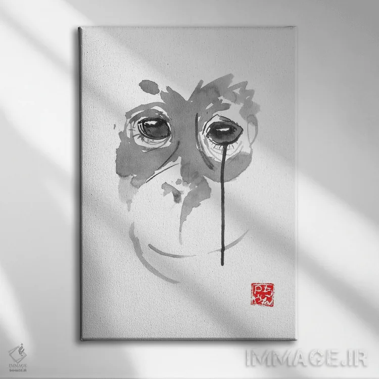 تابلو دکوراتیو بورنئو ۳ اثر پشان - نمای روبهرو روی دیوار