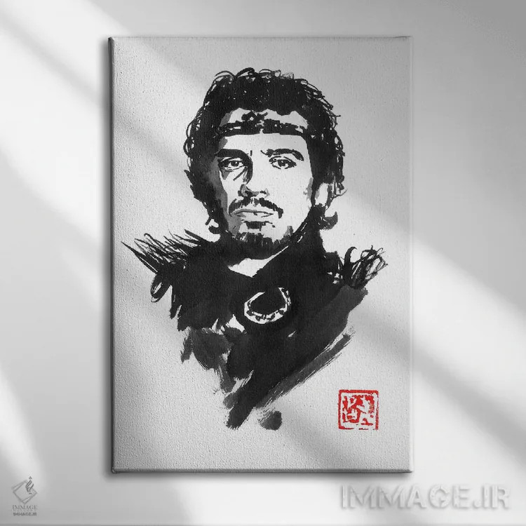 تابلو دکوراتیو شاه آرتور اثر پشان - نمای روبهرو روی دیوار