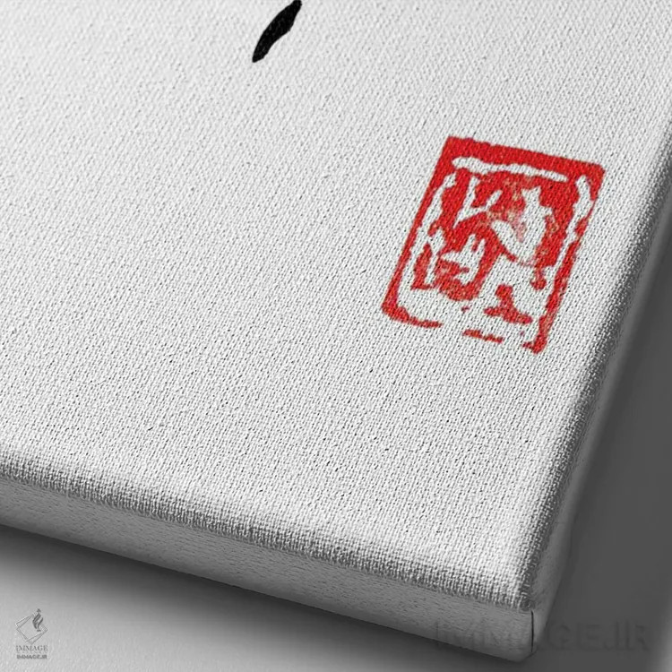 تابلو دکوراتیو زنبور اثر پشان - نمای نزدیک بافت بوم